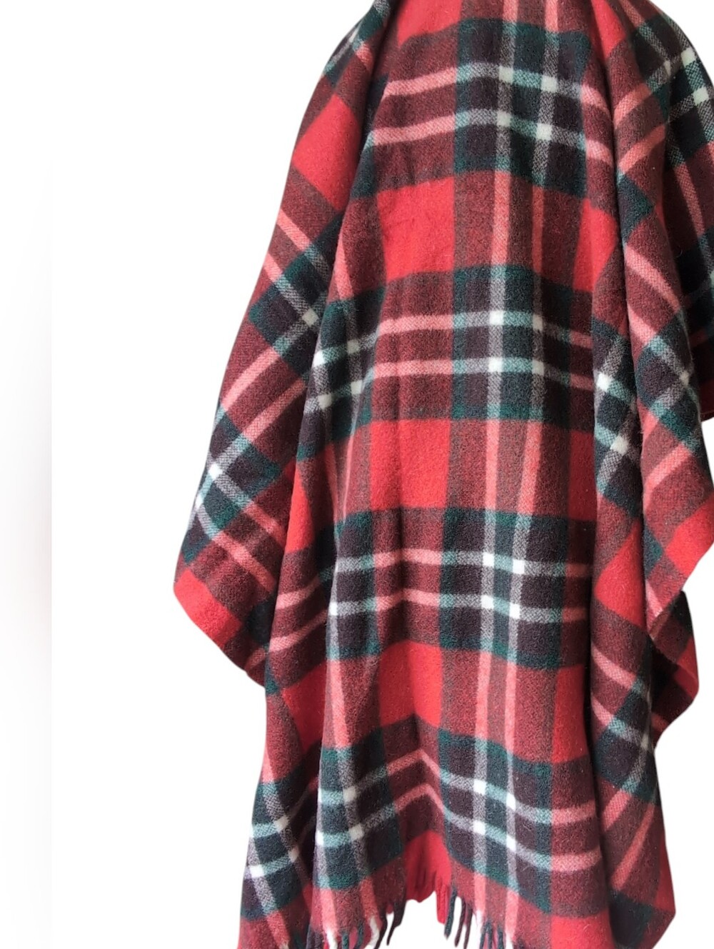 Rough Rider by Ayers Red &  Green Brown Wool Throw